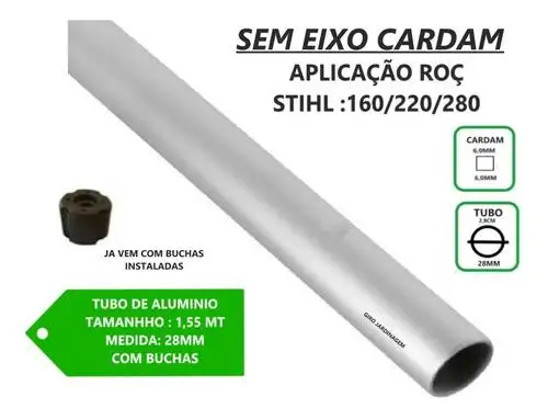 TUBO ROÇADEIRA ST 160 220 280 290 300 350 380 460 161