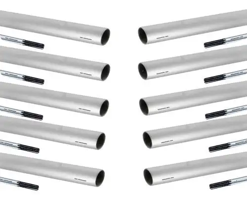 KIT TUBO 28MM COM BUCHA E CARDAN 9 ESTRIAS - 10 UND