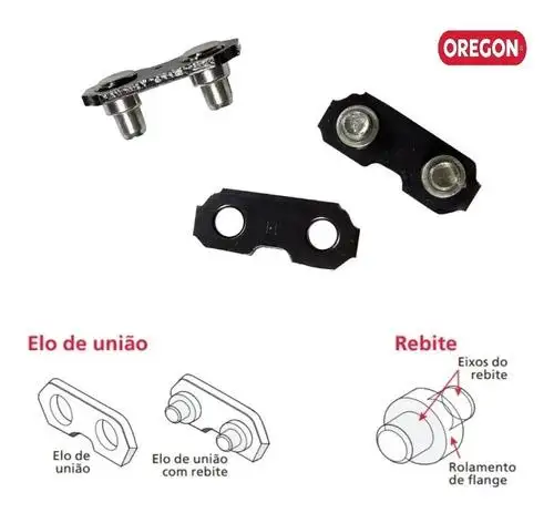 KIT 25 PARES EMENDA CORRENTE MOTOSSERRA 3/8-1.5MM OREGON