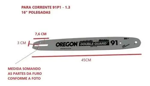 SABRE P.R 16 POL 3/8 28D 1.3MM ELETROSSERRA - OREGON