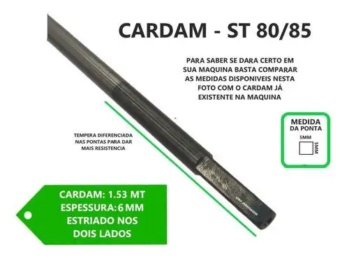 EIXO CARDAN ROÇADEIRA ST FS 80 85