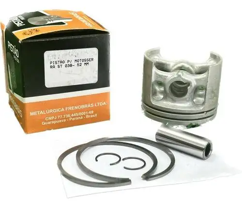 PISTÃO COMPLETO MOTOSSERRA ST 038 380 381 -52MM FRENOBRAS
