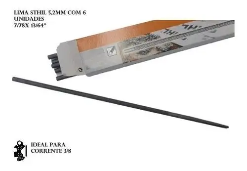LIMA REDONDA 5,2 MM STHIL - CAIXA (6 UND) - 7 7/8 X 13/64