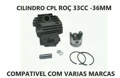 CILINDRO PISTÃO 33CC ROÇADEIRA - 36MM VARIAS MARCAS