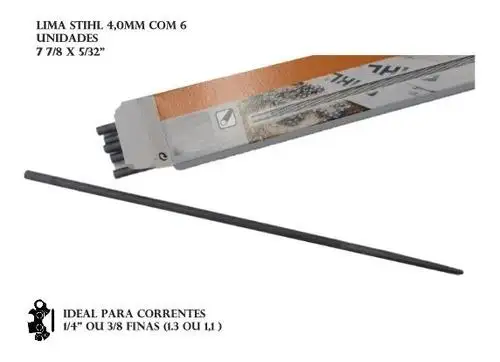 LIMA REDONDA 4,0 MM STHIL - CAIXA (6 UND) 7 7/8 X 5/32