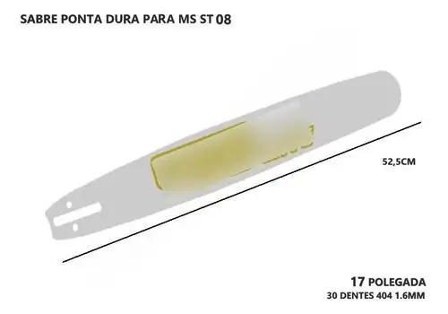 SABRE MOTOSSERRA 17 POL 43CM 30D 404  ST 08 051