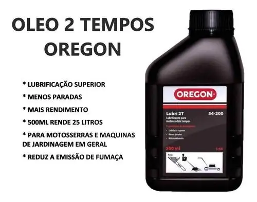 OLEO LUBRIFICANTE MOTOR 2 TEMPO OREGON 500ML