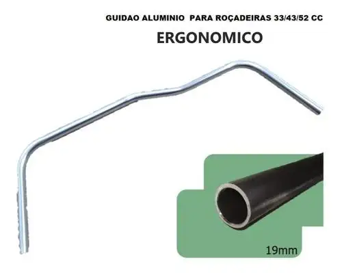 GUIDAO ALUMINIO ROÇADEIRA 26 33 43 CC 19MM  ERGONOMICO