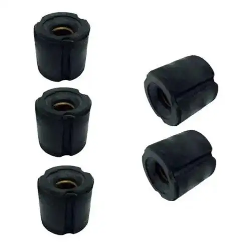 KIT 5 UND BUCHA TUBO ROÇADEIRA 26MM X EIXO 7MM ( 23,5 MM )