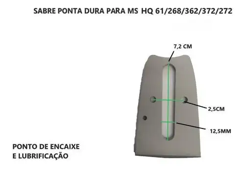 SABRE CORRENTE COROA 24 POL 60CM 42D HQ 61 268 272 362 