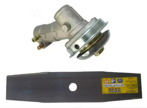 TRANSMISSÃO PONTEIRA ROÇADEIRA TUBO 28MM 7 ESTRIAS + FACA