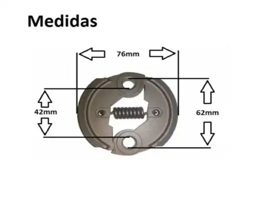 EMBREAGEM COMPLETA ROÇADEIRA 33 43 45 52 CC