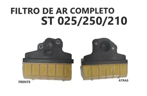  FILTRO DE AR MOTOSSERRA HQ ST 025 250 210 COMPLETO