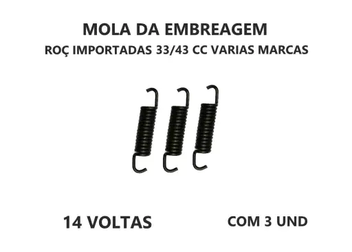MOLA EMBREAGEM ROÇADEIRAS 33 43 45 52 CC - 14 VOLTAS 2UND