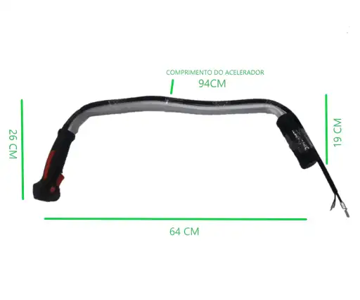 GUIDÃO ALUMÍNIO ROÇADEIRA 26 33 43CC 22MM ERGONÔMICO CPL