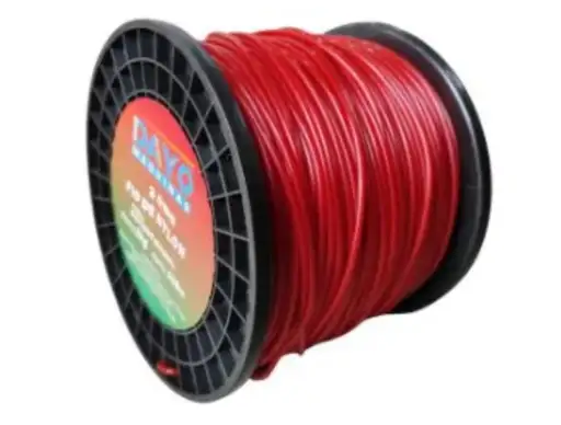 BOBINA ROLO FIO NYLON 3.0MM QUADRADO 207 METROS  DAYO