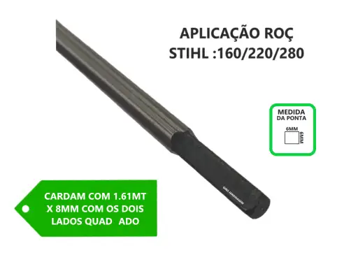 KIT 5 EIXO CARDAN ROÇADEIRA ST 160 NOVA 220 280 290 1,63 MT