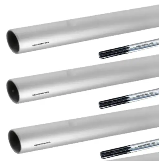 KIT 3 TUBOS 26 MM COM EIXO 8MM 9 ESTRIAS E BUCHAS