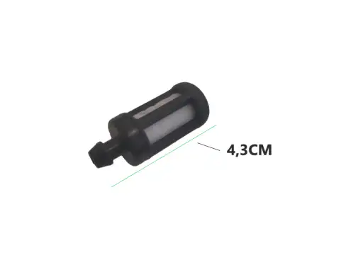 KIT 5 UND FILTRO COMBUSTÍVEL NYLON BICO GROSSO MULTIMARCAS