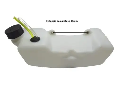 TANQUE COMBUSTIVEL GASOLINA ROÇADEIRA 33CC 2 PARAFUSOS 