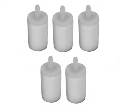 5 FILTRO GASOLINA PLASTICO BICO FINO ROÇADEIRA E MOTOSSERRA