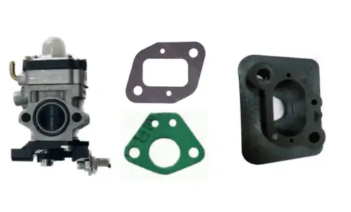 CARBURADOR ROÇADEIRA + JUNTAS + BRIDA ROÇ IMP 43 45 52 55 CC
