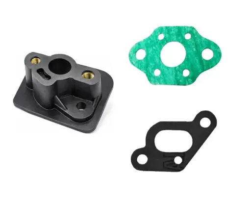 FLANGE BRIDA + JUNTAS CARBURADOR E CILINDRO ROÇ 26 33 CC